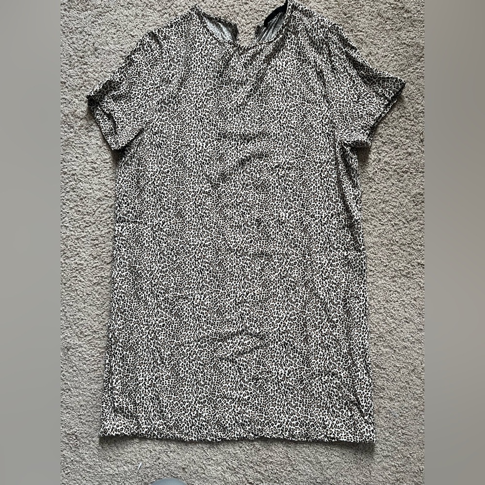 Jenni Kayne leopard shift dress - size medium